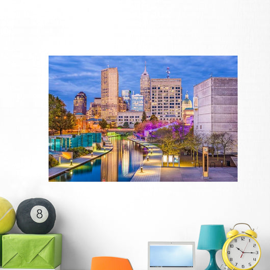 Indianapolis Indiana USA Skyline Wall Decal