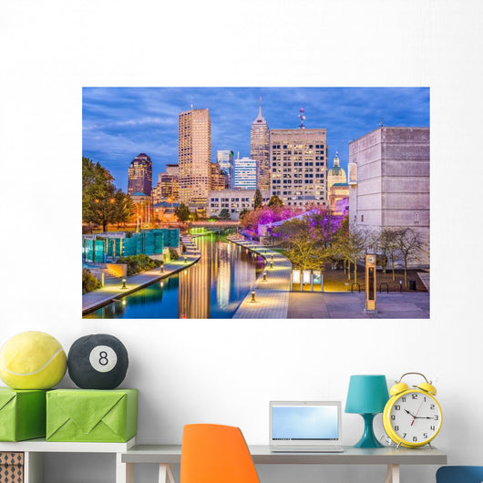 Indianapolis Indiana USA Skyline Wall Decal