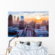 Downtown Dallas Smoke Sunset Wall Decal