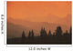 Silhouette Of Mountain Ranges And Orange Sky Wall Mural