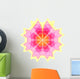 Flower Mandala 01 purple white red yellow Wall Decal
