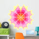Flower Mandala 01 purple white red yellow Wall Decal