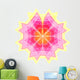 Flower Mandala 01 purple white red yellow Wall Decal