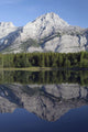 Wedge Pond, Mount Kidd, Kananskis Country, Alberta, Canada Wall Mural