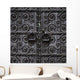 Door Handles On Ornate Metal Doors Wall Mural