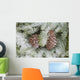Frost On Pine Cones Wall Mural
