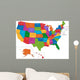 Usa Map Wall Mural