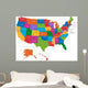 Usa Map Wall Mural