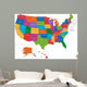 Usa Map Wall Mural