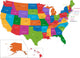 Usa Map Wall Mural