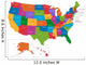 Usa Map Wall Mural