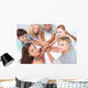 Teens Playing Floor Hands Wall Mural