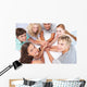 Teens Playing Floor Hands Wall Mural