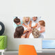 Teens Playing Floor Hands Wall Mural