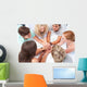 Teens Playing Floor Hands Wall Mural