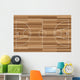 Wood Basketball Court Wall Mural