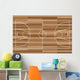 Wood Basketball Court Wall Mural
