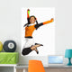 Girl Jumping Wall Mural