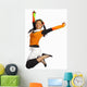 Girl Jumping Wall Mural