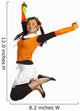 Girl Jumping Wall Mural