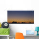 Silhouette Of Rock Formations At Sunset Wall Mural