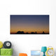 Silhouette Of Rock Formations At Sunset Wall Mural