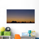 Silhouette Of Rock Formations At Sunset Wall Mural