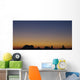 Silhouette Of Rock Formations At Sunset Wall Mural
