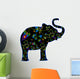 Patterned Elephant Wall Decal