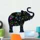 Patterned Elephant Wall Decal
