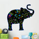 Patterned Elephant Wall Decal
