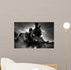 Steam Locomotive in the Rain Wall Mural