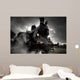 Steam Locomotive in the Rain Wall Mural