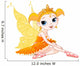 Little Orange Fairy Ballerina Wall Decal