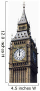12 o'clock. Big Ben, London, UK. Wall Decal