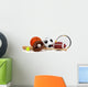 Assorted Sports Equipment on White Wall Decal
