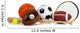 Assorted Sports Equipment on White Wall Decal