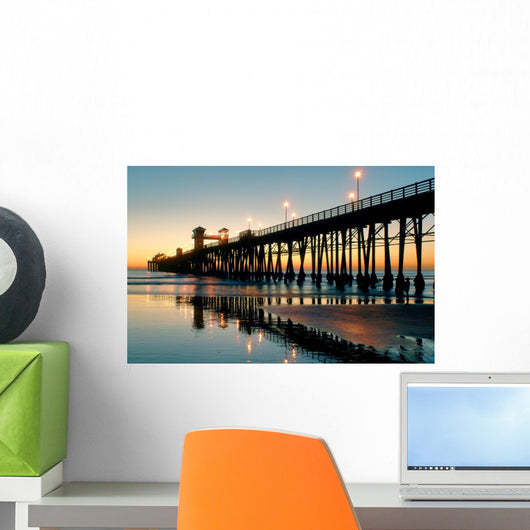oceanside sunset Wall Mural