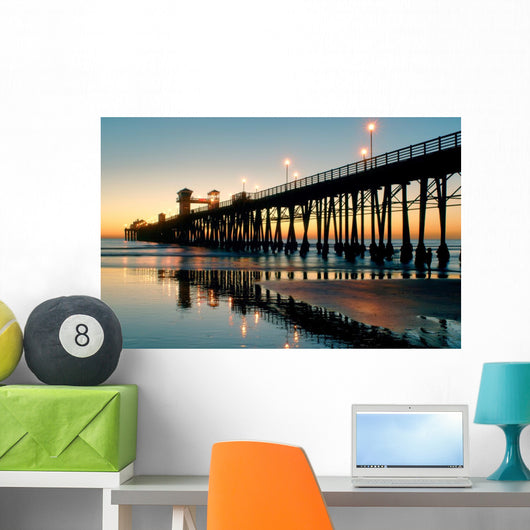 oceanside sunset Wall Mural