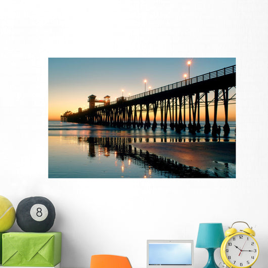 oceanside sunset Wall Mural