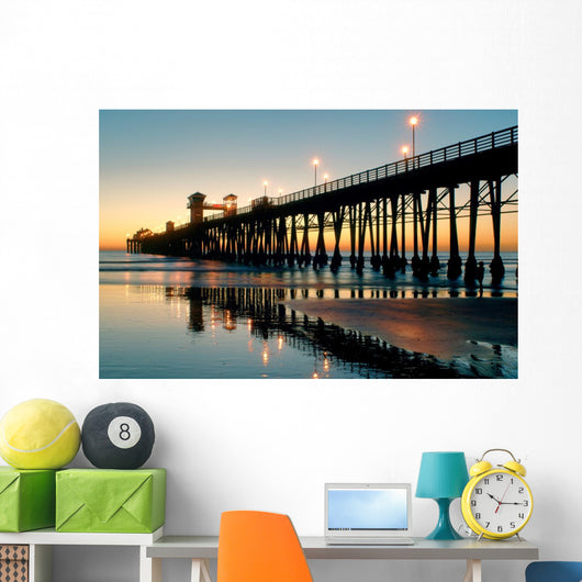 oceanside sunset Wall Mural