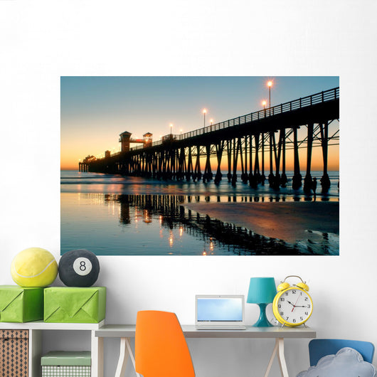 oceanside sunset Wall Mural