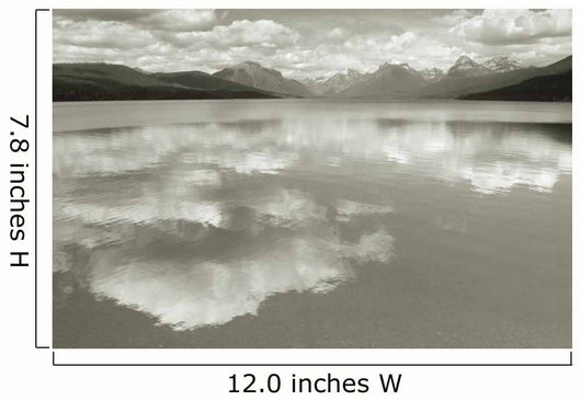 Lake Mcdonald--Homage to Ansel Adams Wall Mural