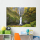 Waterfalls Falling Into A Pool Of Water In A Forested Area Wall Mural