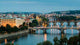 Prague and Vltava River Wall Mural