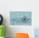 Christmas landscape with snowbound trees Wall Mural
