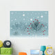 Christmas landscape with snowbound trees Wall Mural