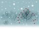 Christmas landscape with snowbound trees Wall Mural
