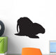 Walrus Front Silhouette Vector Graphics Wall Decal