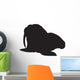 Walrus Front Silhouette Vector Graphics Wall Decal